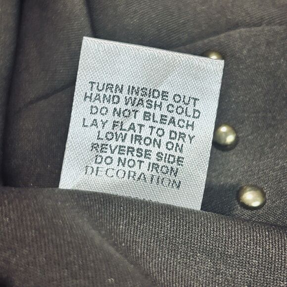 Midnight Velvet Scuba Knit Desk to Dinner Office Cocktail Party Brown Pant Suit - Picture 15 of 16